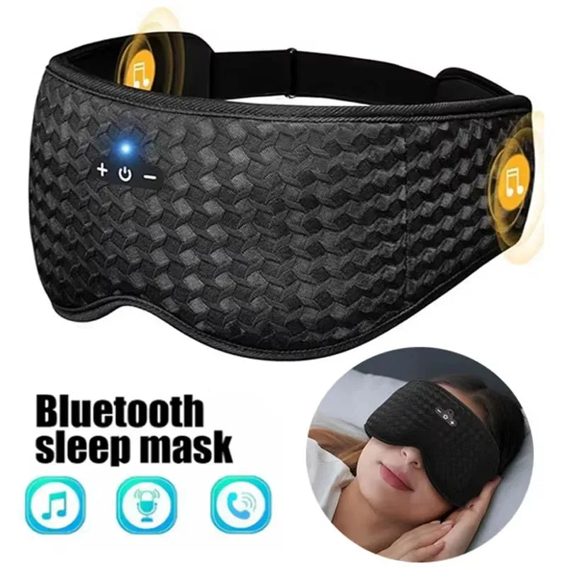 etoothBlu 3D Eye Mask Sleep HeadphoCnes Soft otton Blindfold Wireless Sleep Mask Speaker Microphone Comfortable Music Earphones - LunaRest.co.uk