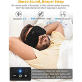 etoothBlu 3D Eye Mask Sleep HeadphoCnes Soft otton Blindfold Wireless Sleep Mask Speaker Microphone Comfortable Music Earphones - LunaRest.co.uk