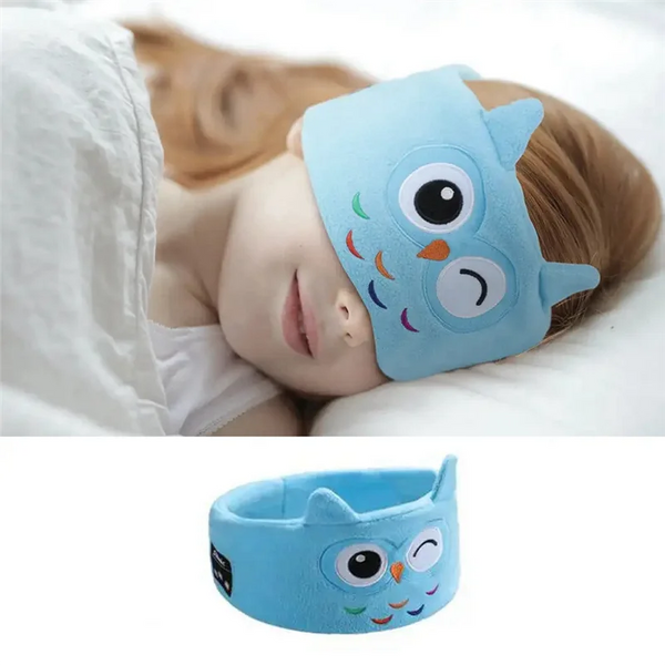 Kids Bluetooth Sleep Mask with Built-In Wireless Headphones | Animal Design