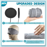 New 3D Stereo Bluetooth Sleep Eye Mask Headphones Ice-Feeling Breathable Extra Soft 100% Blackout  20 White Noise Sleep Eye Mask - LunaRest.co.uk