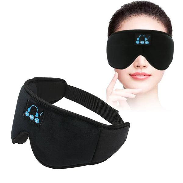 3D Wireless Bluetooth Eye Mask Shading Breathable Stereo Music Sleep Headphones Sleeping Eye Mask Travel Portable Eye Mask 1 Pcs