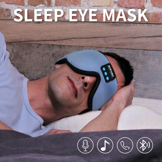 Premium Eye Mask for Sleeping Bluetooth 3D - Blocking Light and Enjoying HD-Audio Sleep Eye Mask for Sleeping Bluetooth