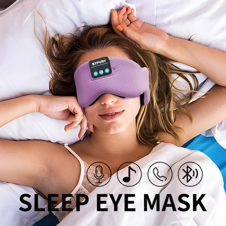 SYPVRY Bluetooth Sleep Mask 3D HD - Exceptional Audio and Light - Blocking Bluetooth Sleep Mask with 3D HD - LunaRest.co.uk