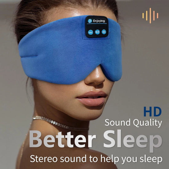 Eye Mask with Bluetooth Headphones for Sleeping – Soft Wireless Music Mask, Adjustable, 10hr Battery - LunaRest.co.uk