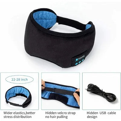 3D Eye Mask Bluetooth Music Play Sleeping Headphones with Built-in HD Speaker Mask For Sleep Headphones Wireless Air Travel 5.0